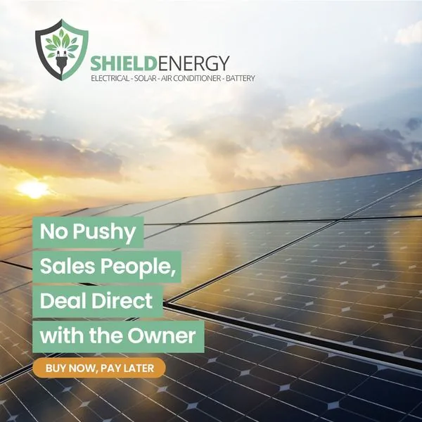 Shield Energy solar and electrical ad creative by Balar Media Group