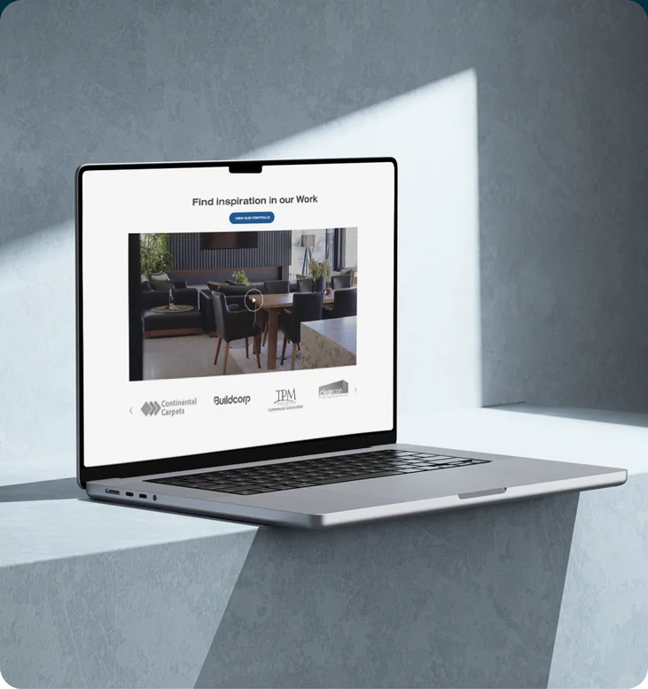 Allure Concrete Solutions website by Balar Media Group, mobile and brand detail