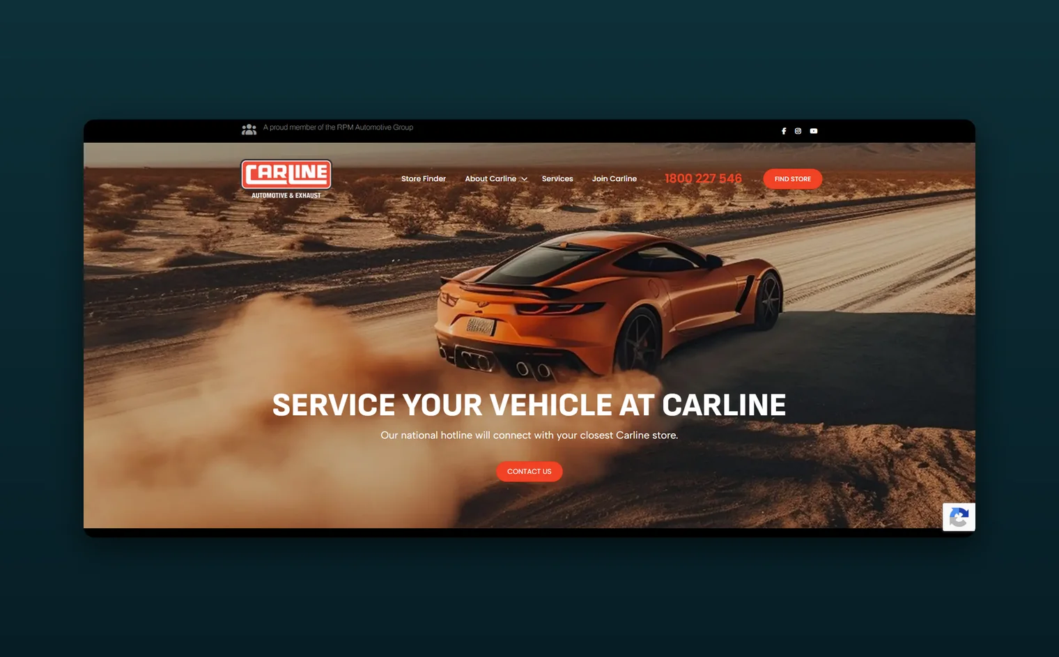 Carline website design by Balar Media Group