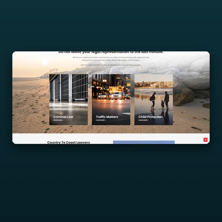 Country To Coast Lawyers website detail by Balar Media Group