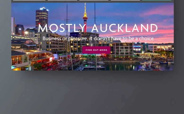 Crowne Plaza Auckland website by Balar Media Group, more of the design