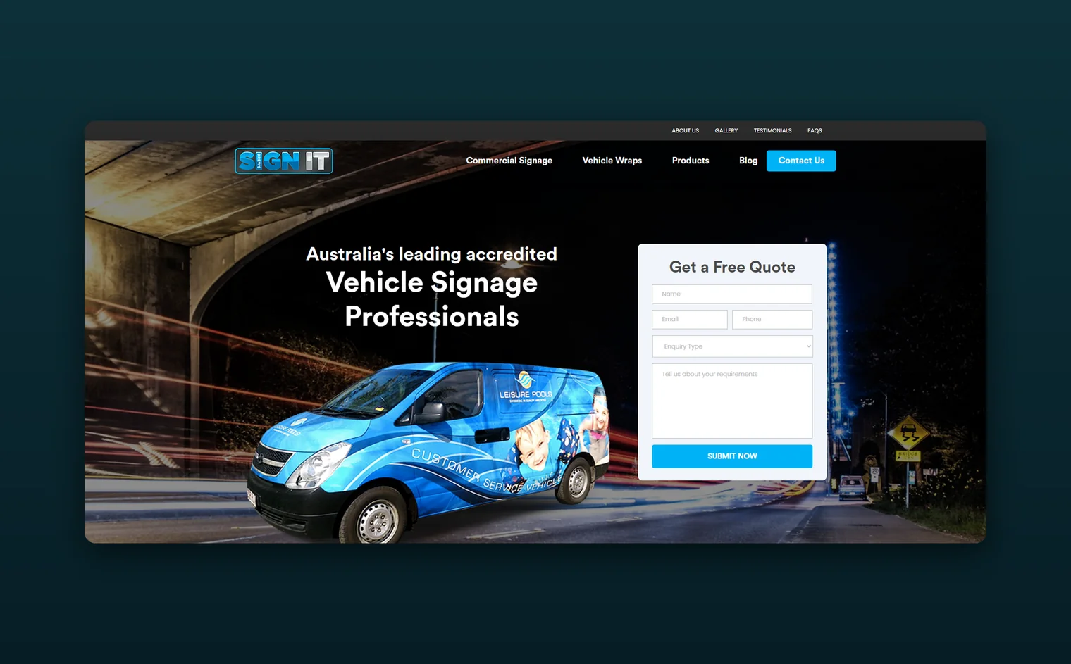 Drew Sign It website design by Balar Media Group