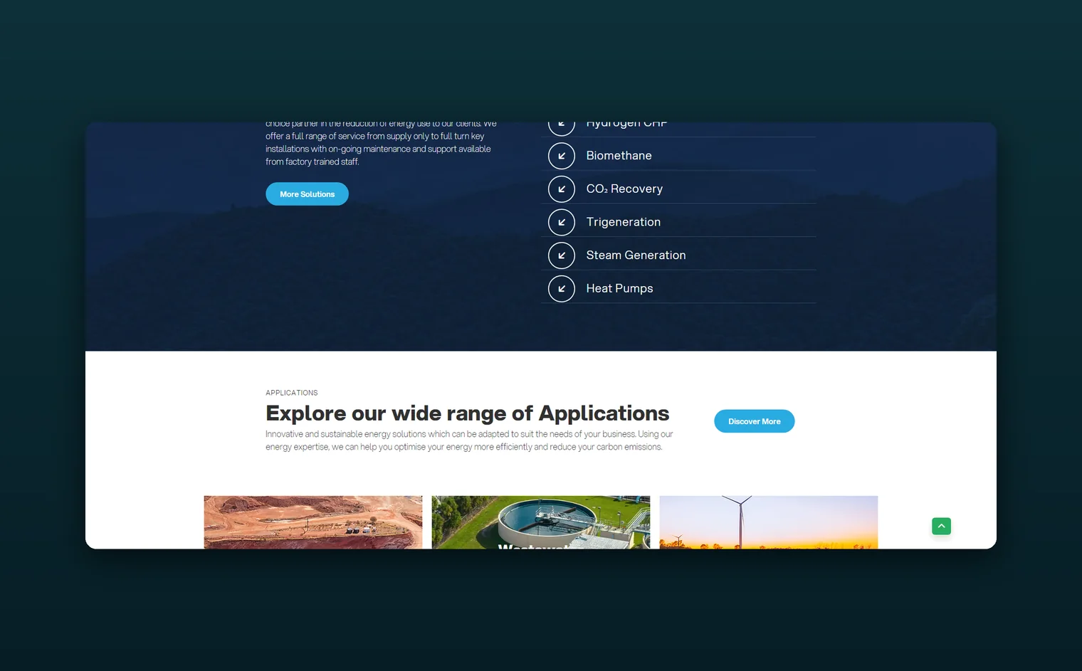 Evo ET website by Balar Media Group, more of the design