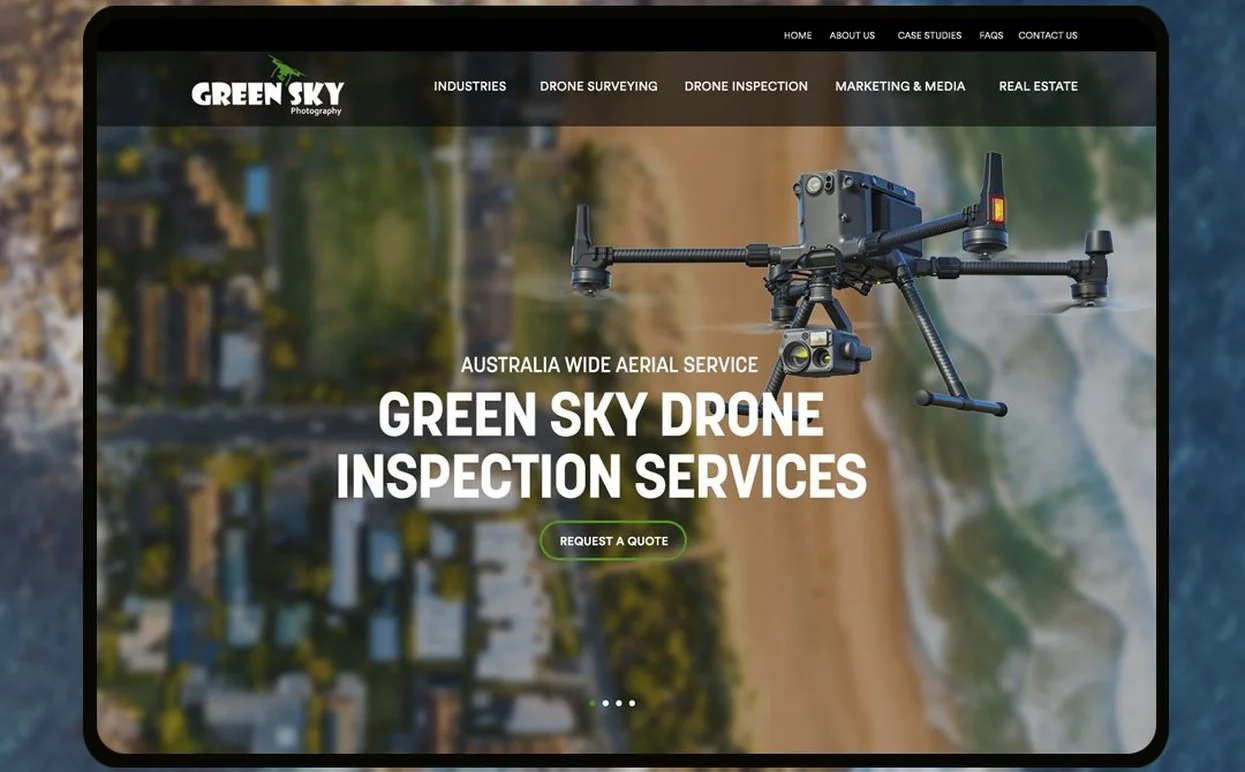 Green Sky Group website design by Balar Media Group