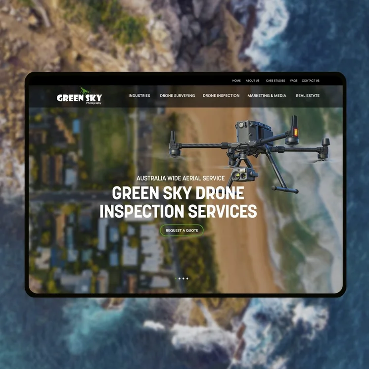 Green Sky Group website by Balar Media Group