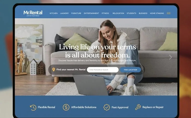 Mr Rental NZ website detail by Balar Media Group