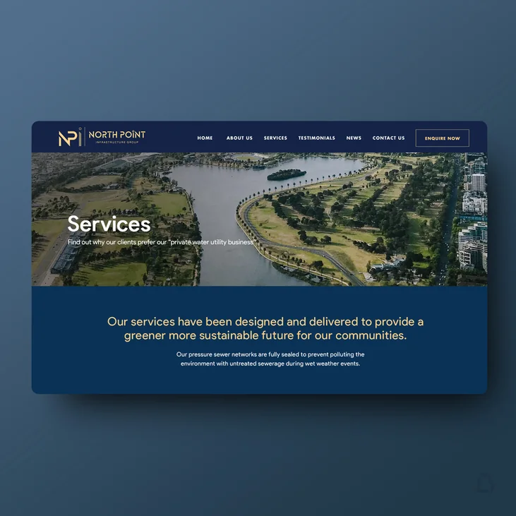 North Point Infrastructure Group website detail by Balar Media Group