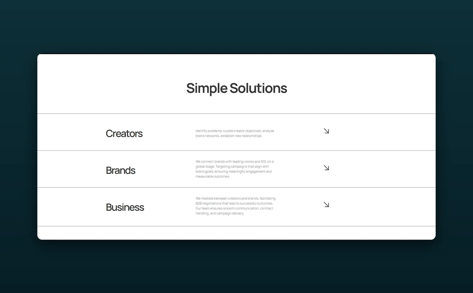 nSentive website by Balar Media Group, more of the design