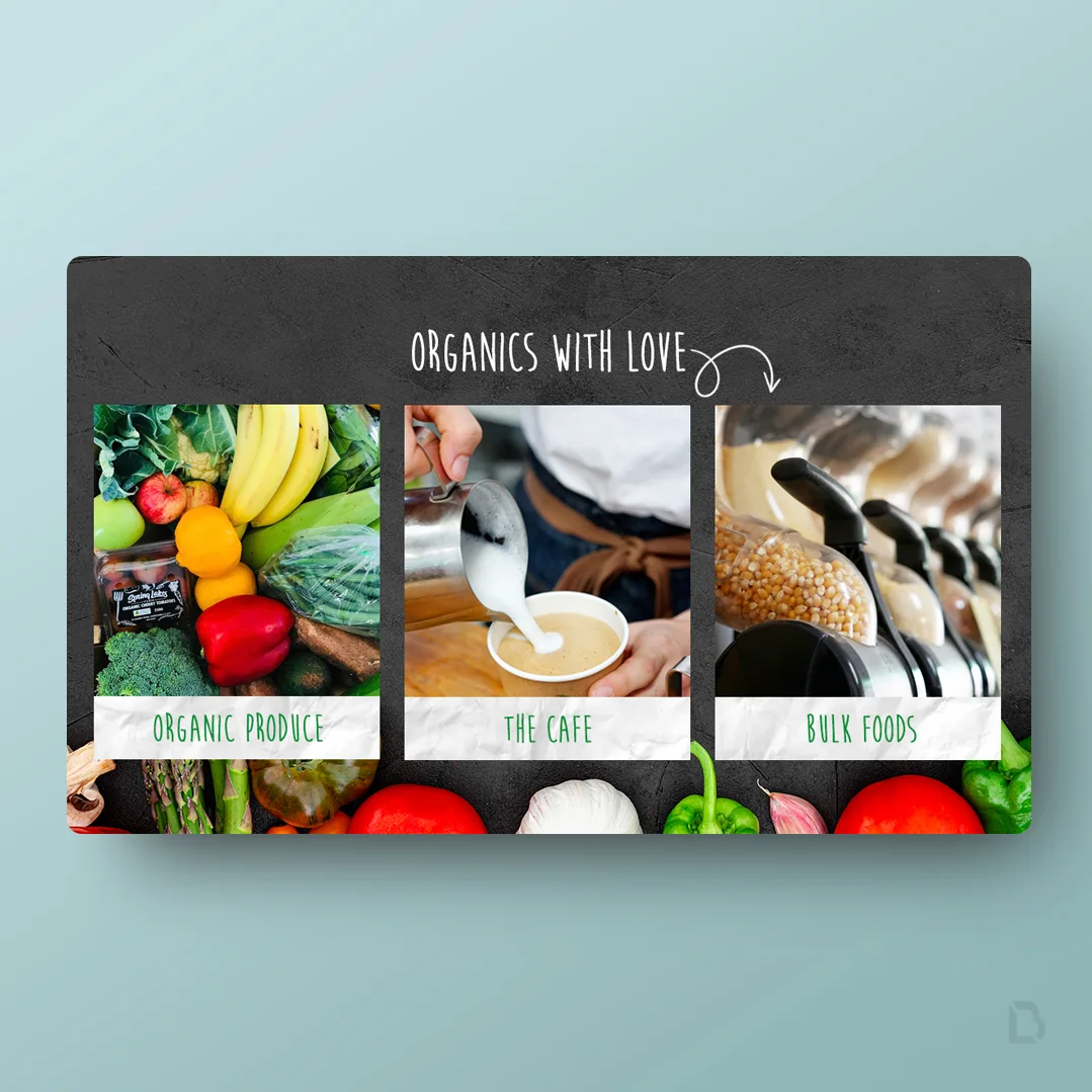 Owl Whole Foods website by Balar Media Group, more of the design