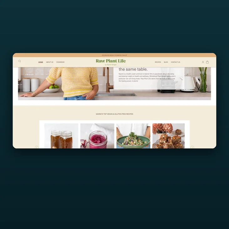 Raw Plant Life website detail by Balar Media Group