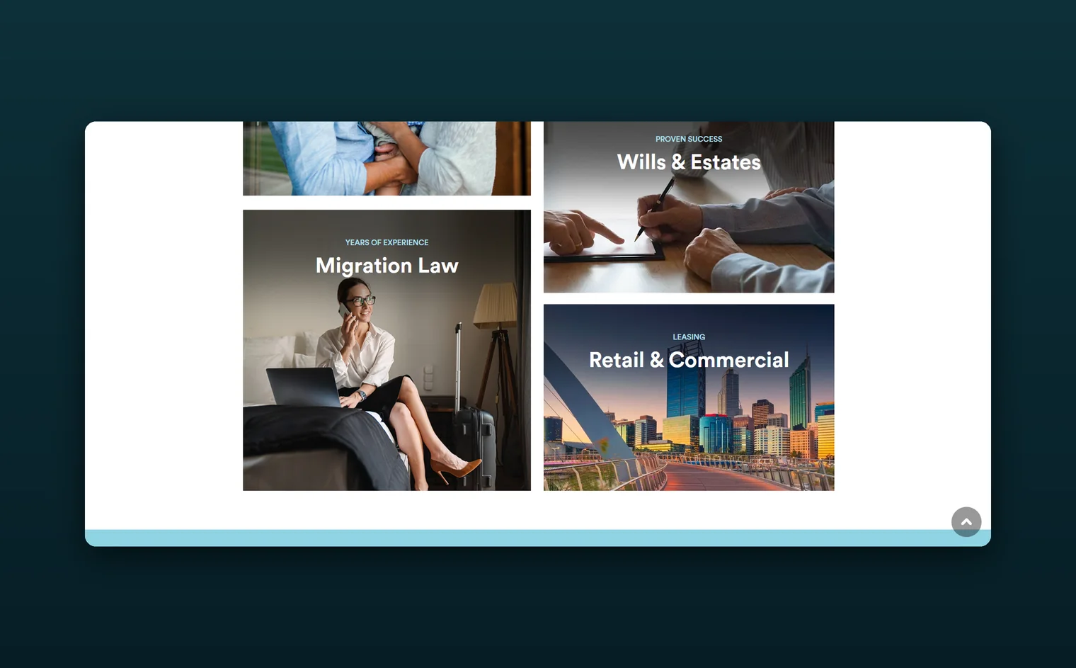 Reid Legal Group website by Balar Media Group, more of the design