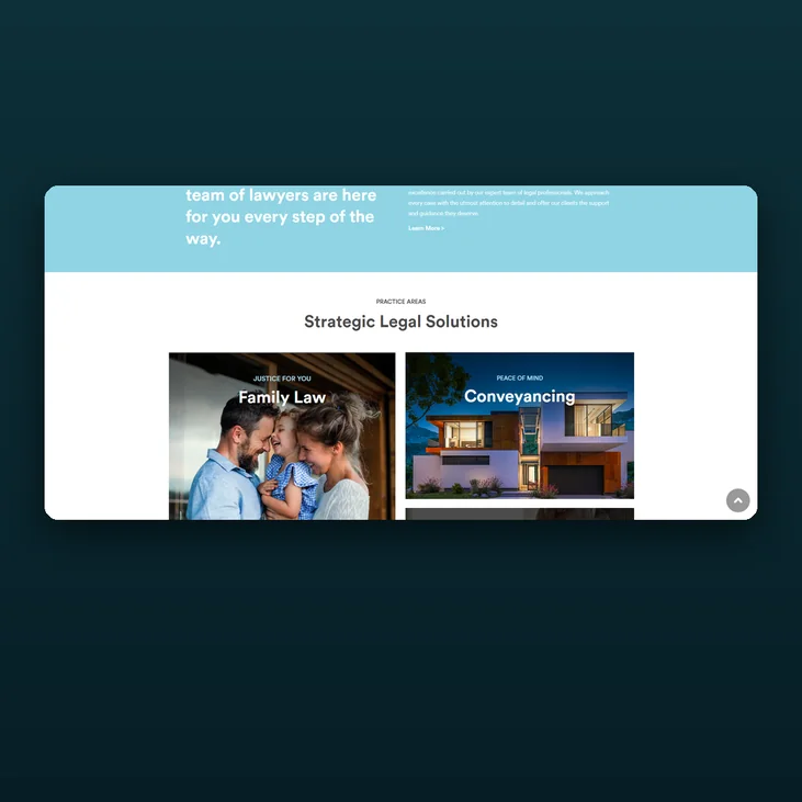 Reid Legal Group website detail by Balar Media Group