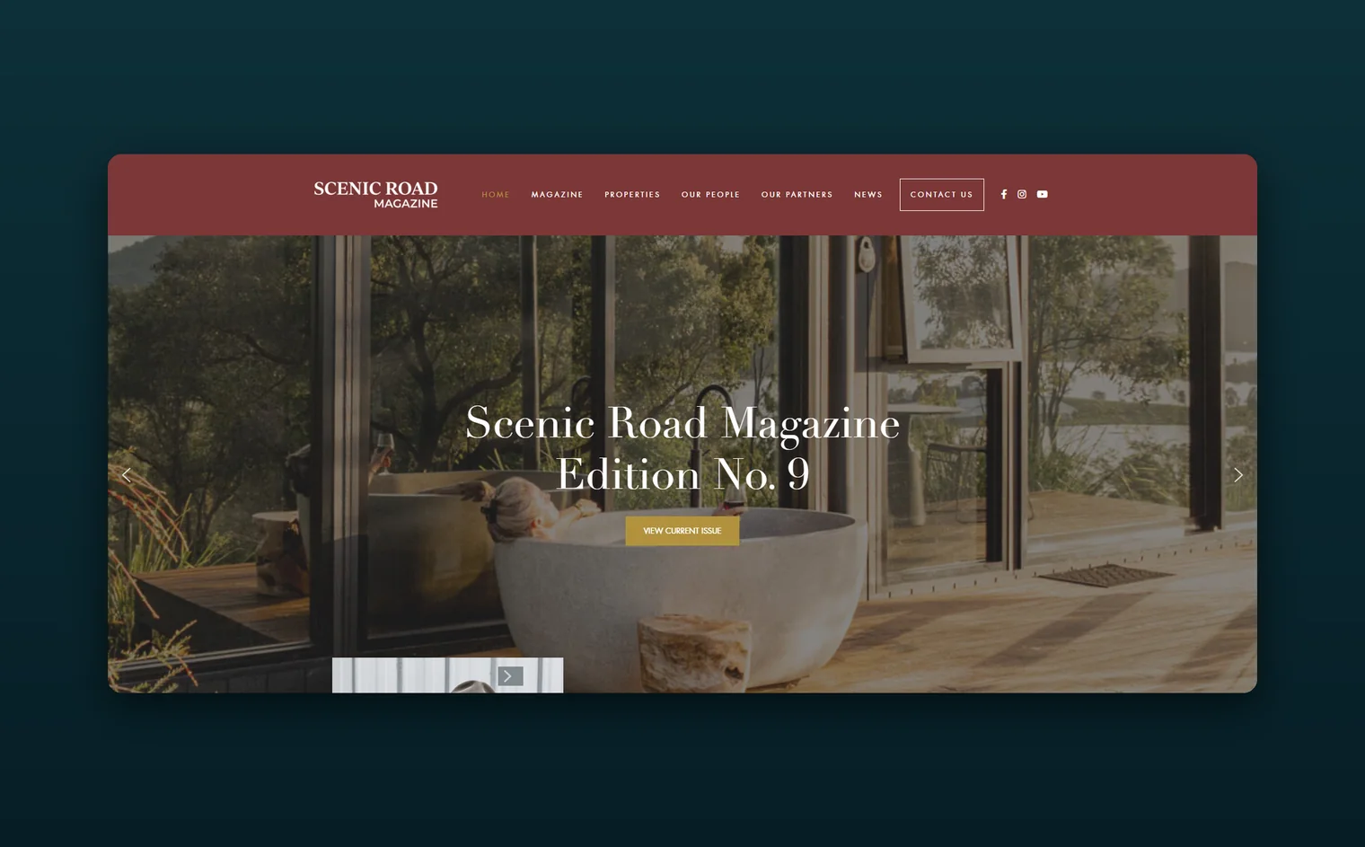 Scenic Road Properties website by Balar Media Group, more of the design