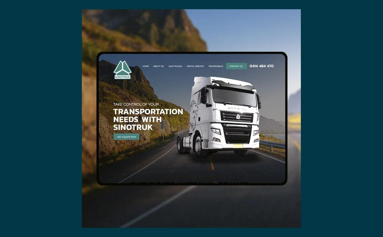 Sinotruk website design by Balar Media Group