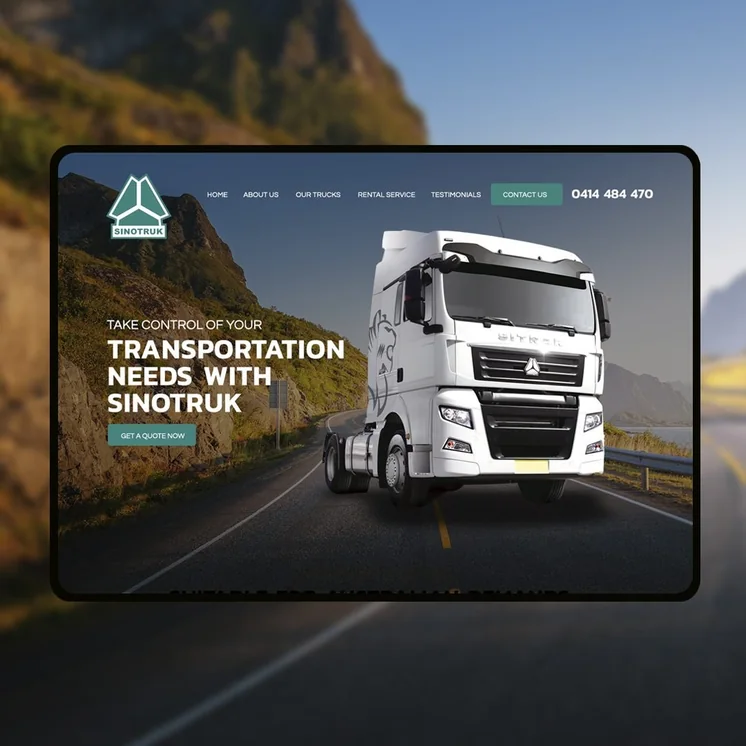 Sinotruk website by Balar Media Group