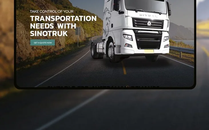 Sinotruk website detail by Balar Media Group