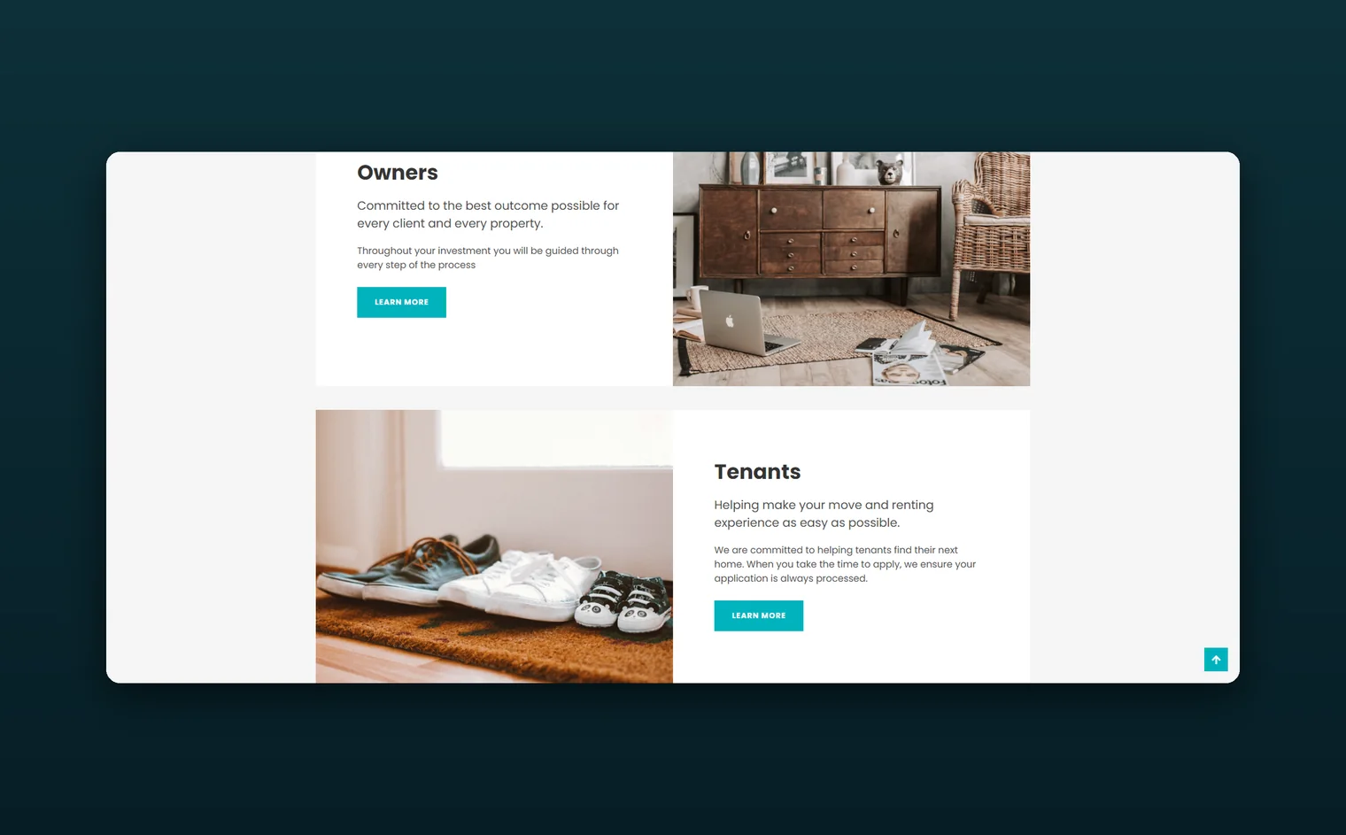 Stacy Matthews Realty website by Balar Media Group, more of the design