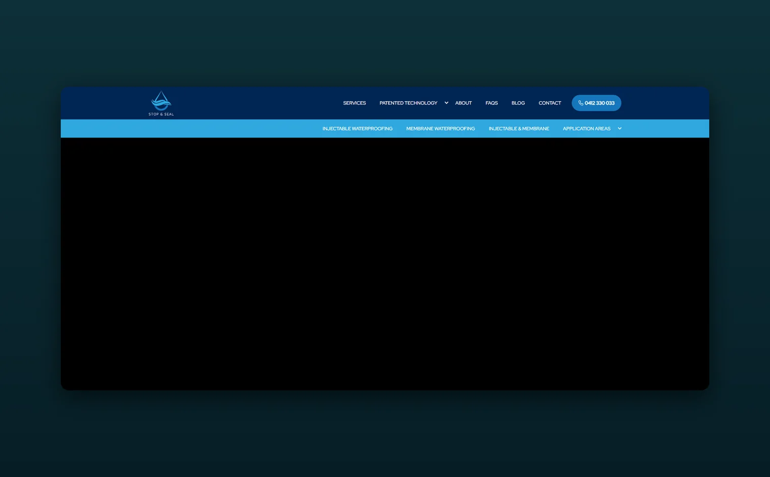 Stop and Seal website design by Balar Media Group