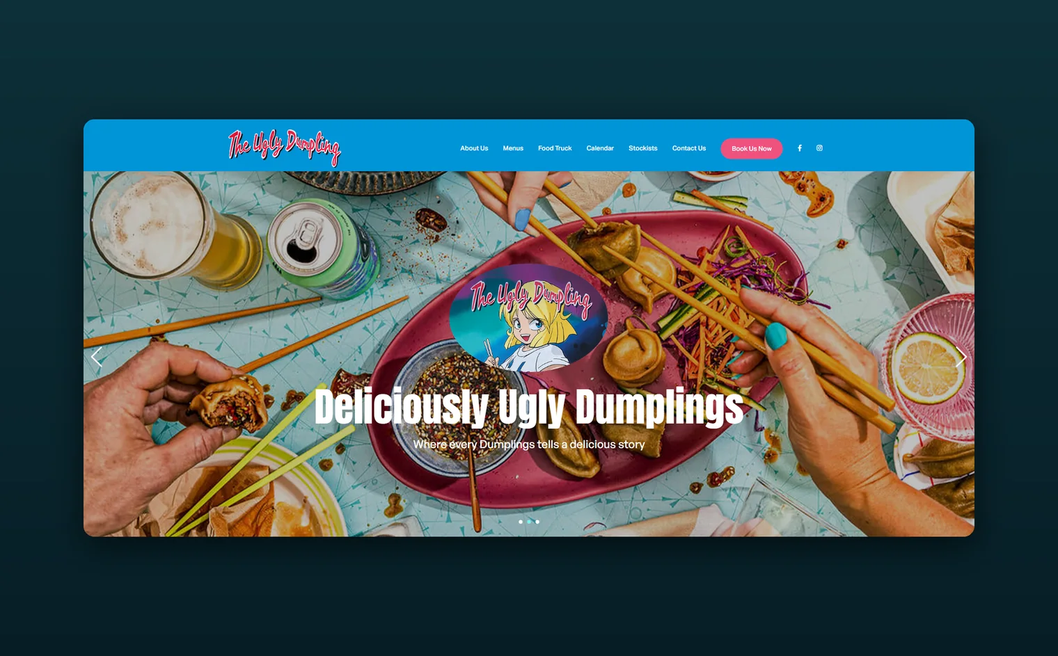 The Ugly Dumpling website design by Balar Media Group
