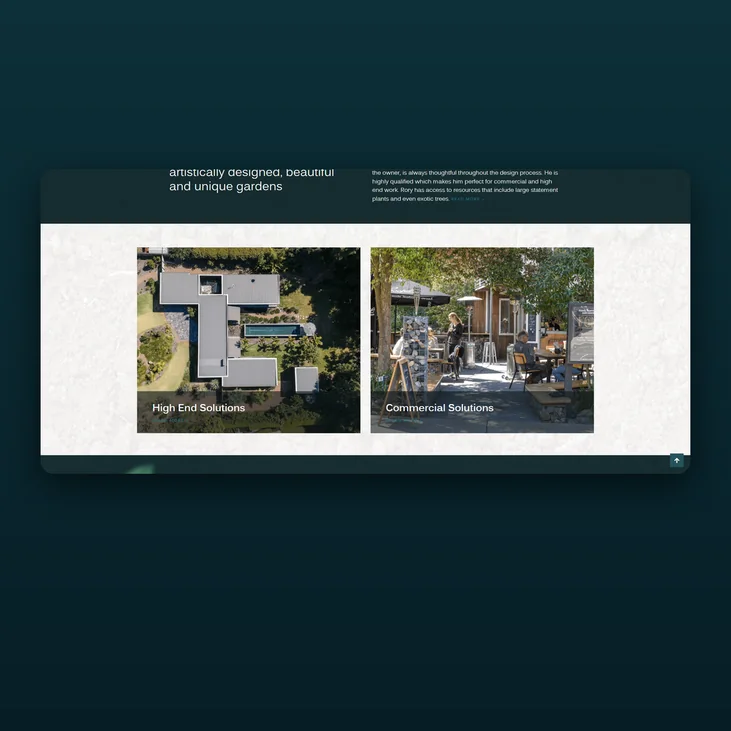 Thriving Horticulture website detail by Balar Media Group