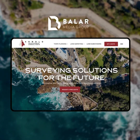 Arnold Development Consultants website by Balar Media Group