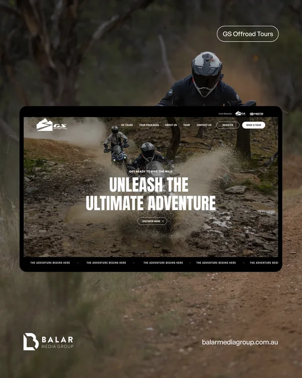 GS Offroad Tours website by Balar Media Group