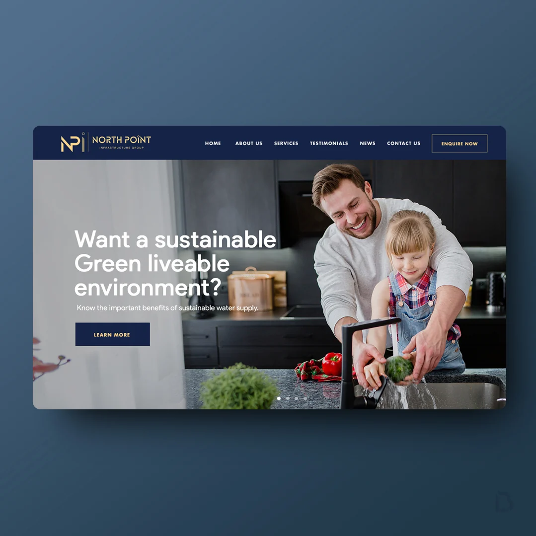North Point Infrastructure Group website by Balar Media Group