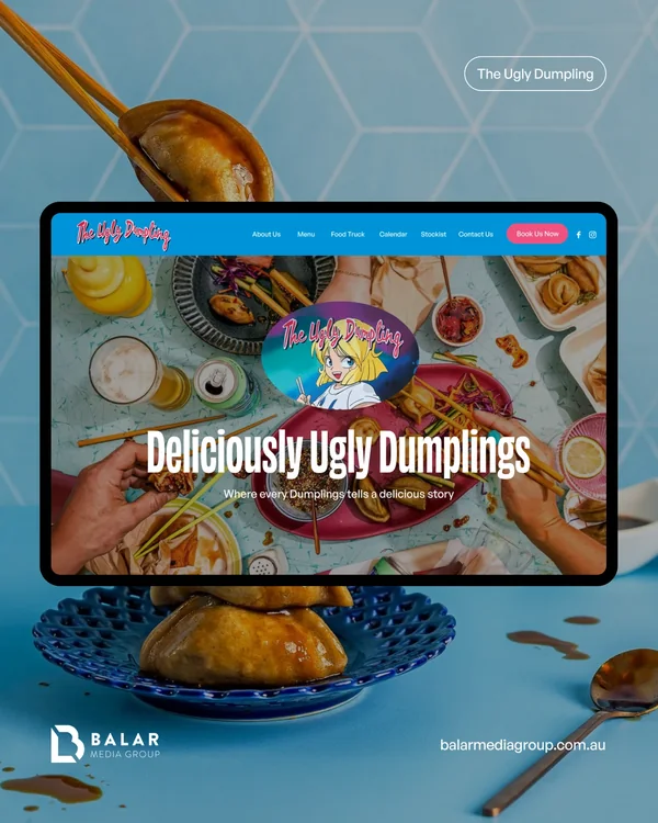 The Ugly Dumpling website by Balar Media Group
