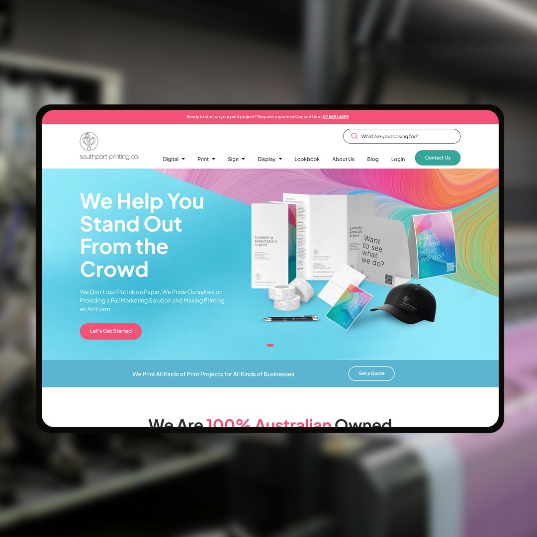 Southport Printing Co website by Balar Media Group