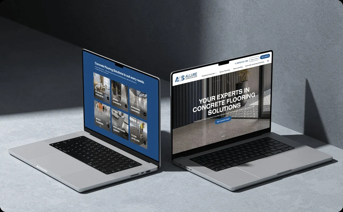 Allure Concrete Solutions website by Balar Media Group