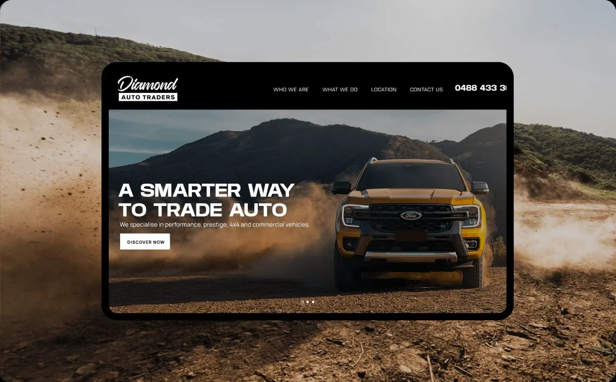 Diamond Auto Traders website by Balar Media Group